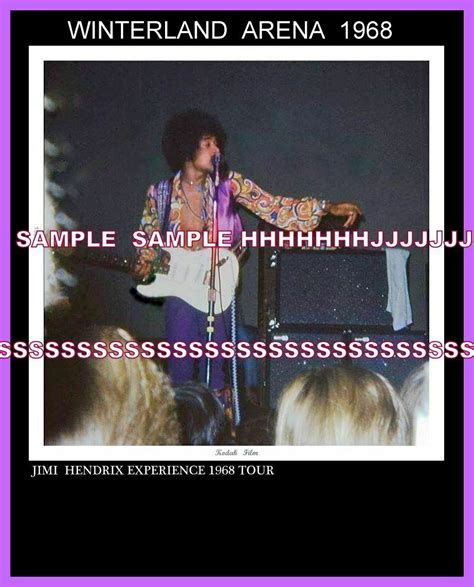 Jimi Hendrix Winterland Arena October 1968 Rare Image Of Jimi