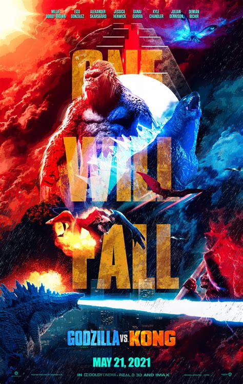 King of the monsters and kong: Godzilla Vs Kong. Nuevo póster