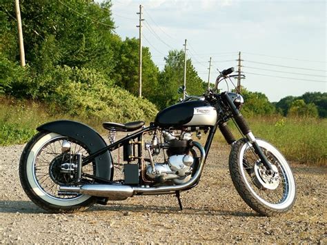 He's a mechanic for a dirt bike race team, and he wanted a bobber project to give himself a change of scene. Triumph Custom Motorcycles | Triumph motorcycles ...