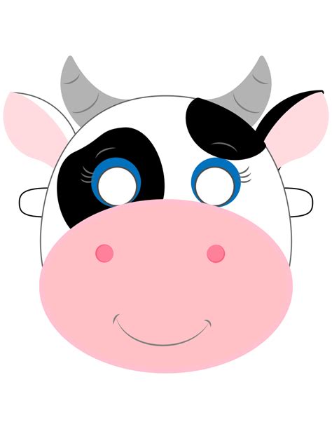 Best Free Printable Cow Mask Artofit