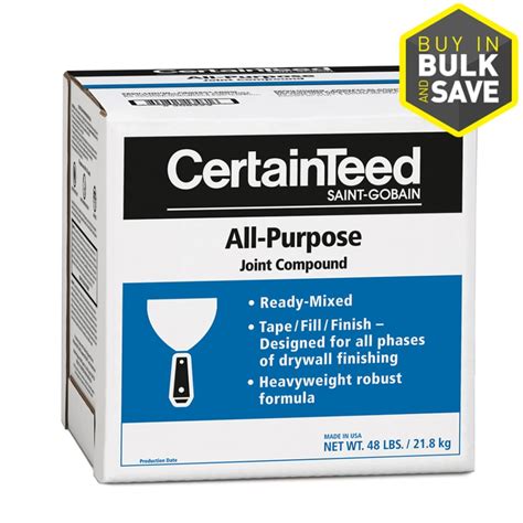 Certainteed 48 Lb Premixed All Purpose Drywall Joint Compound At