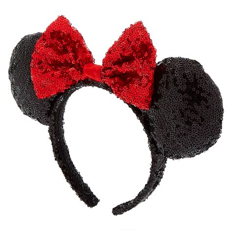 Disney® Minnie Mouse Sequined Ears Headband Claires Us