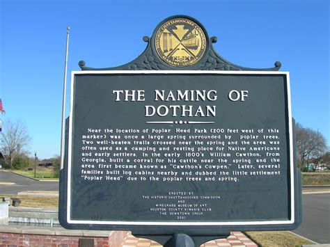 Naming Of Dothan Historic Marker A Photo On Flickriver