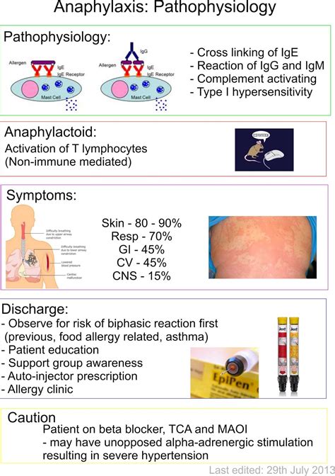 Anaphylactic shock, epinephrine, anaphylaxis, guideline. Adult Emergency Medicine: Anaphylaxis