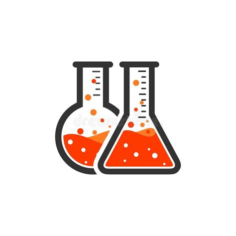 Vector Laboratory Chemical Medical Logo Stock Illustration