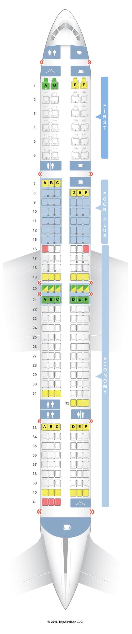 Seatguru Seat Map United Boeing 757 300 753 V1v2