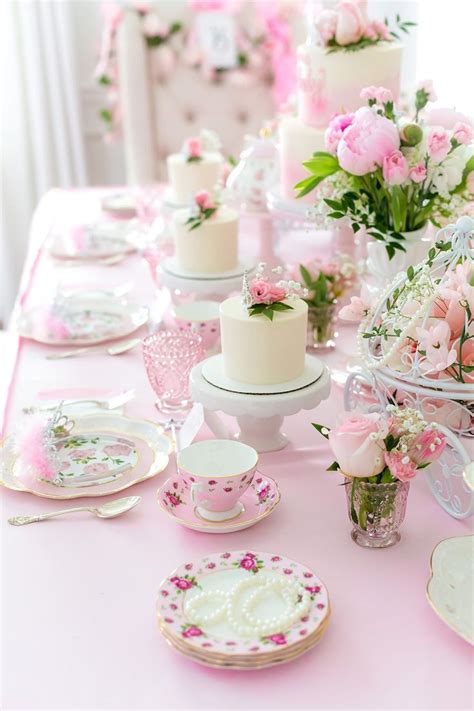 Blakely S Princess Tea Party 5th Birthday Pink Tea Party Shabby