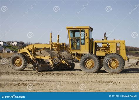 Road Grader Stock Image Image Of Outdoor Bulldozer Plessis 711297