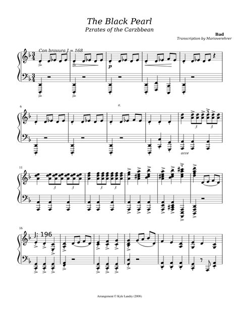 This is a premium feature. Pirates of the Caribbean the Black Pearl sheet music for Piano download free in PDF or MIDI