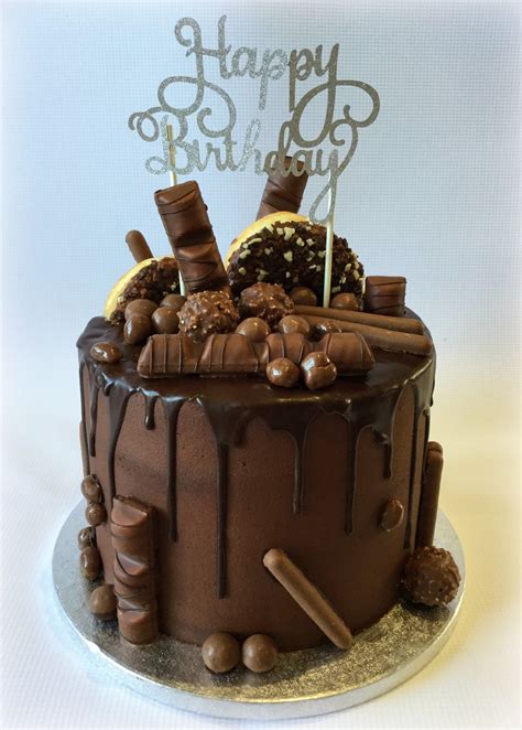 30th Birthday Chocolate Drip Cake Bakeoftheweek Artofit