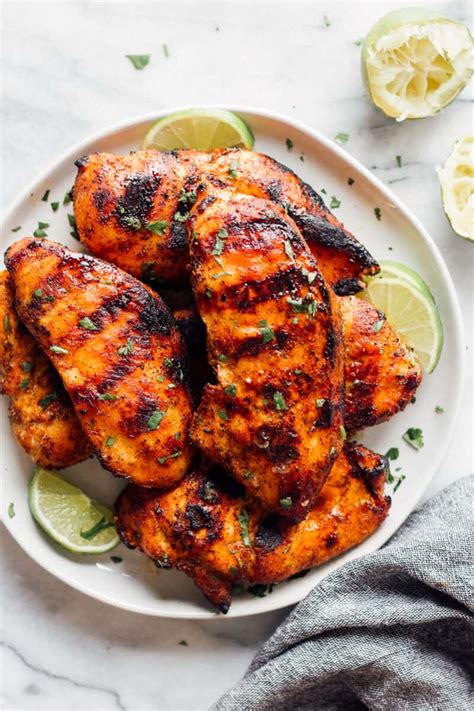 In a medium bowl, whisk together balsamic vinegar, olive oil, brown sugar, garlic, and dried herbs, and season generously with salt and pepper. Grilled Chicken Breast Recipe (BEST) - Easy Chicken Recipes