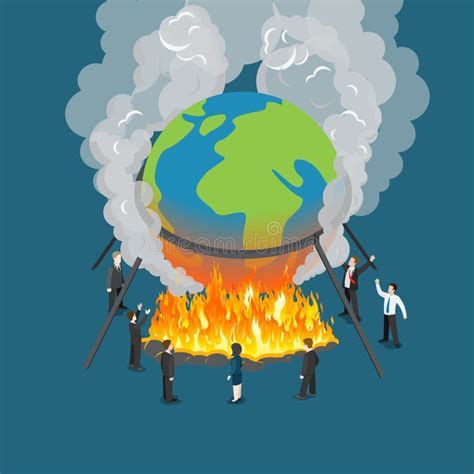 Burning World Stock Illustration Illustration Of Climate 4974135