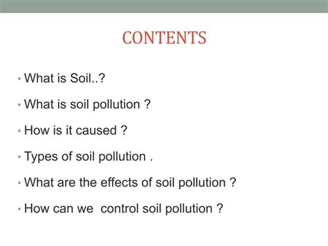 Soil Pollution Ppt