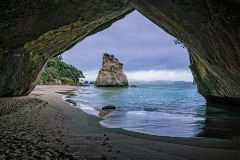 Cathedral Cove Cave Coromandel Peninsula Waikato Photograph By