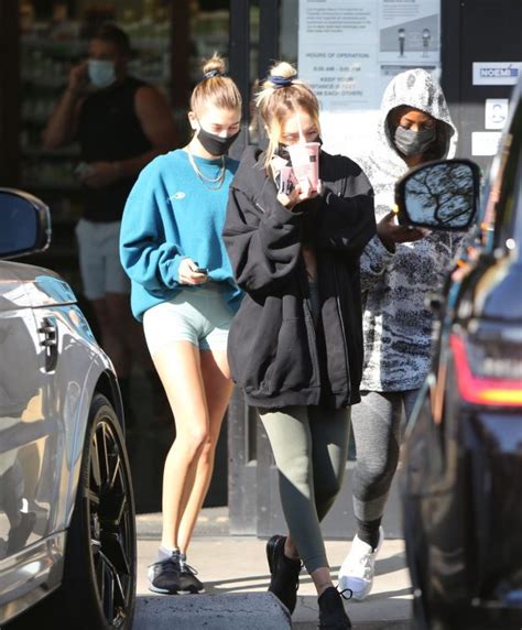 Hailey Bieber Showcases Her Supermodel Stems At The Juice Bar With Her Gal Pals 23 Photos