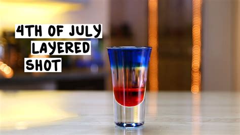 4th Of July Layered Shots Tipsy Bartender