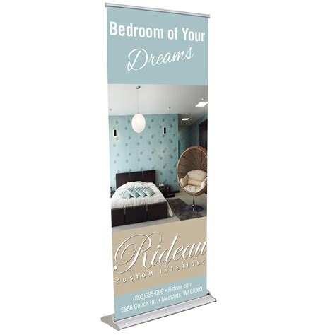 Deluxe Retractable Banner 33 X 81 Progress Promotional Products