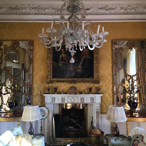 With Walls Hung In Damask The Yellow Drawing Room In Birr Castle County
