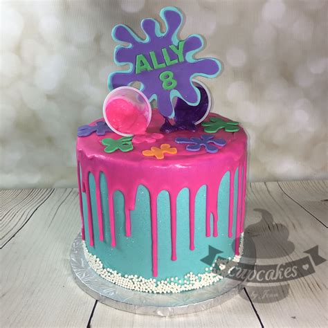 Slime Cake Slime Birthday Slime Party Birthday Party Cake
