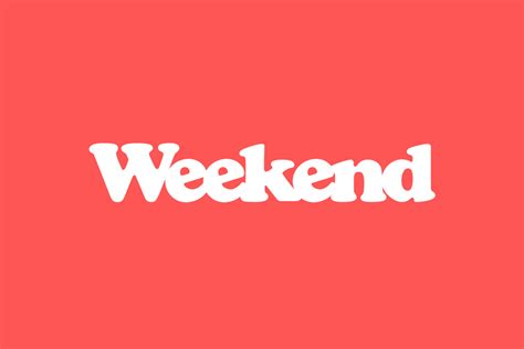 New Brand Identity For Weekend By Roandco Bpando