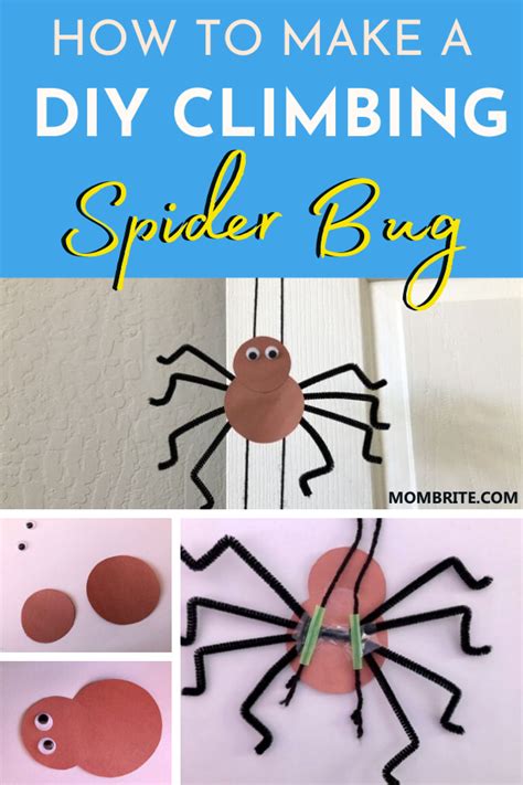Diy Paper Spider Climber Spider Crafts Preschool Spider Crafts