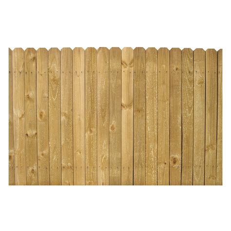 4 Ft X 8 Ft Pine Stockade Wood Fence Panel At