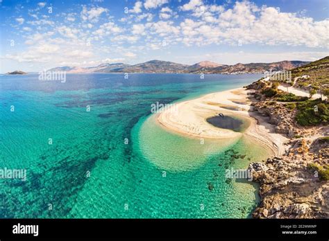 The Beach Megali Ammos Of Marmari In Evia Island Greece Stock Photo