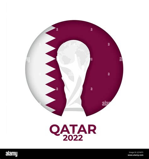Qatar 2022 World Cup Logo With White Background And The Champions Cup