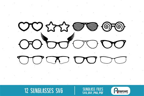 Eyeglasses Svg Sunglasses Svg Glasses Svg Sunglasses Clip Etsy