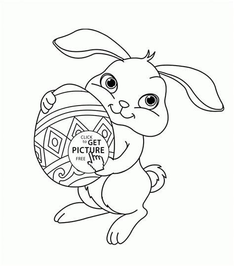 Get This Cute Easter Bunny Coloring Pages 71201