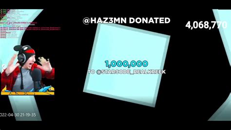 hazem donated 1m robux to kreekcraft in pls donate roblox part 2 youtube