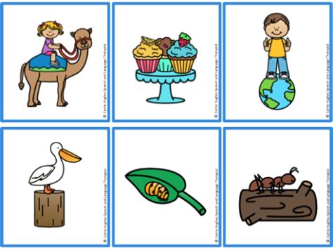 Prepositions In And On Picture Cards Carrie Hughes Slt