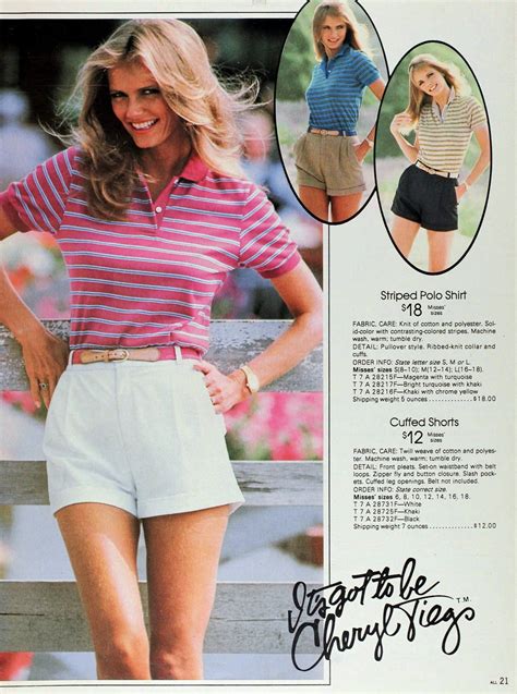 see cheryl tiegs clothing collection swimwear at sears in the 80s artofit