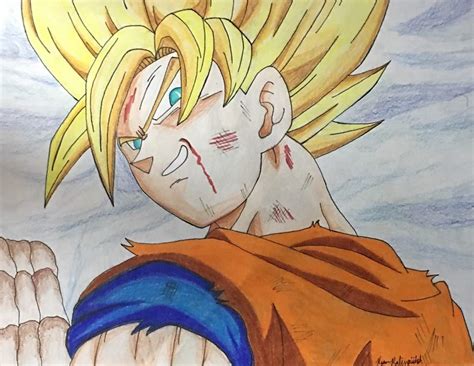 Learn How To Draw Goku Super Saiyan From Dragon Ball Z Dragon Ball Z Step By Step Drawing Zohal