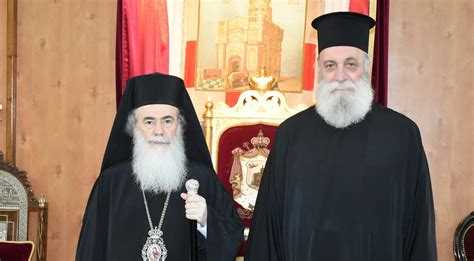 Patriarch Of Jerusalem Blessed The Monastic Kalimavkion Of Novice