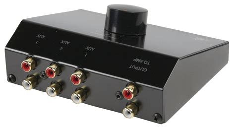 Input Control Feed Rca Phono Audio Switch 3x 2x Rca Female To 2x Rca