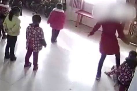 Shocking Cctv Captures Teacher Beating Kicking And Slapping Two Young
