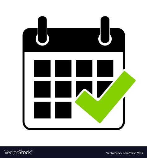Calendar Icon Concept Schedule Appointment Vector Image