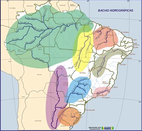 Brazil Water Basins Map