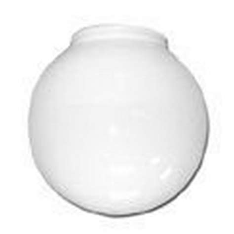 Ball Globe Ceiling Fixture Replacement Glass White 6 In 3 1 4 In Fitter 4 Per Box