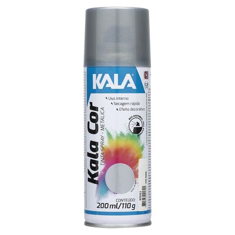 Tinta Spray Metálico Prata Ml Kala Agrotem Agregador de produtos e equipamentos agrícolas