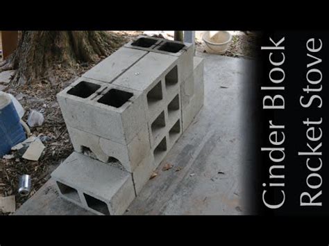 The Not So Awesome Cinder Block Rocket Stove - YouTube