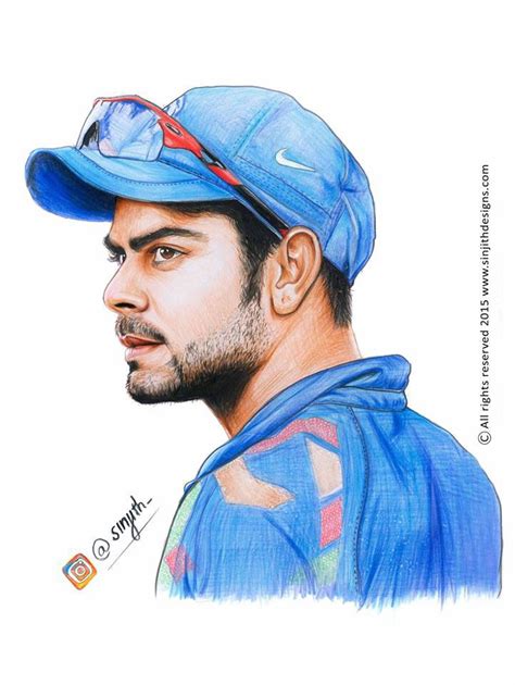 Check Out My Behance Project Virat Kohli Realistic Colored Pencil