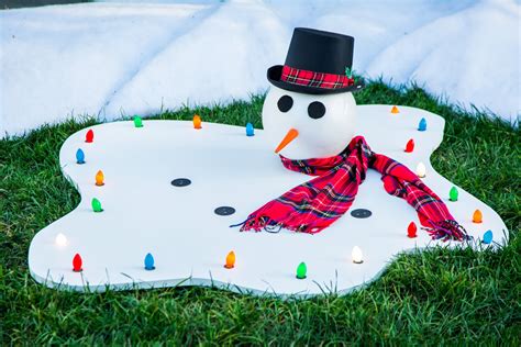 How To Diy Melted Snowman
