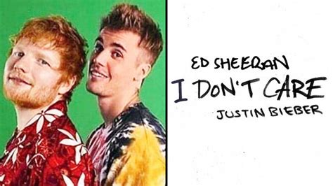 Produced by fred again., shellback & max martin. Justin Bieber and Ed Sheeran 'I Don't Care' lyrics ...