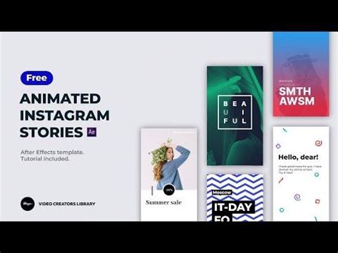After effects templates, video templates and motion graphics templates to unleash your creativity. Animated Instagram Stories - Free After Effects Template ...