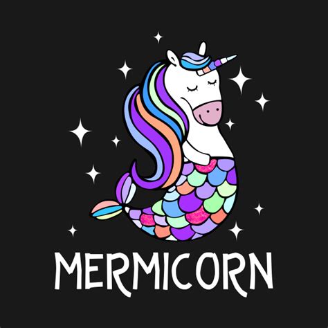 Mermicorn T Shirt Funny Unicorn Mermaid T Shirt Unicorn Mermaid