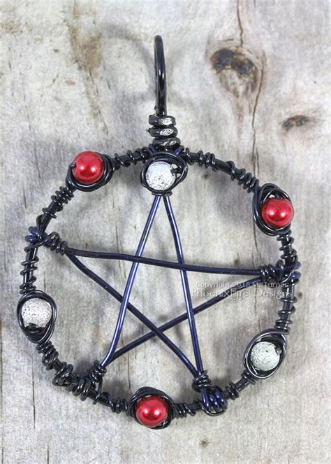 Halloween Pentacle Pendant Pentagram Necklace Samhain Black Etsy