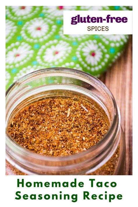 When Making Your Own Homemade Taco Seasoning You Control What You Put