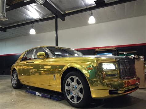 Tuningcars Gold Chrome Rolls Royce Phantom